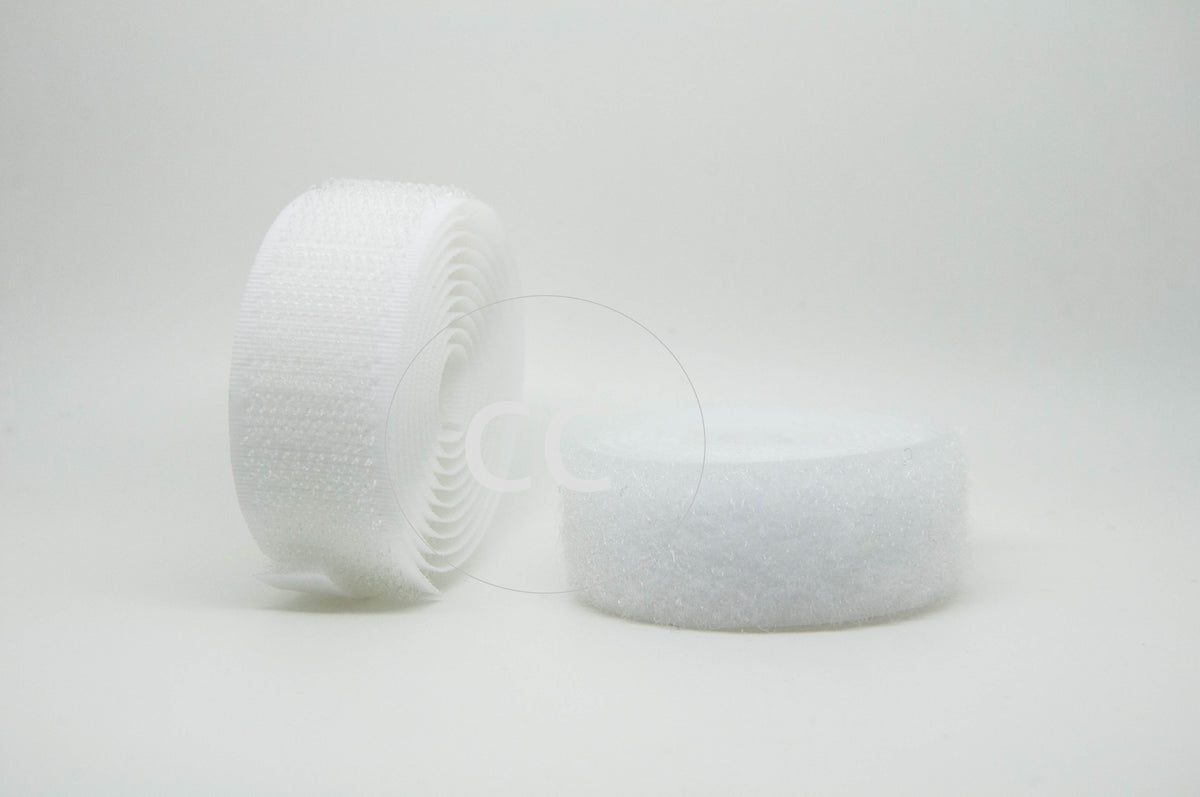 VELCRO® Tape Hook and Loop - Sew On White - 50mm - CelloExpress